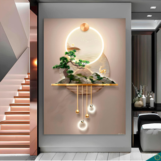 Quadro Decorativo Abstrato Ilha Nórtico Dourado Gold (Não TEM LED) Casa Sala Quarto Hall Decoração Parede em Oferta na Shopee