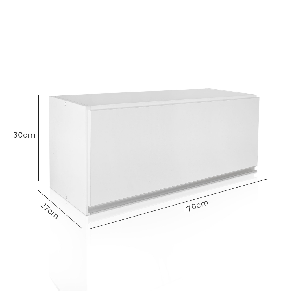 Armário de Cozinha 70cm Suspenso Multiuso Aéreo Com 1 Porta Branco em Oferta na Shopee
