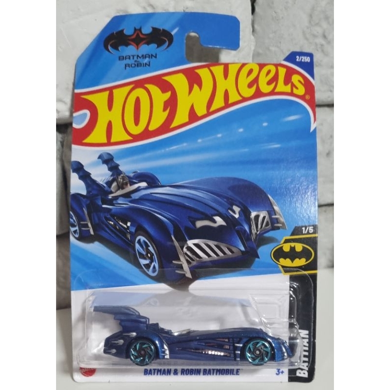 Hot Wheels Batmóvel Batman e Robin Azul Série Original Novo Lacrado no Blister Carrinho Colecionador