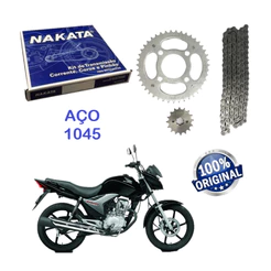 Kit Quite Relação Transmissão Tração Cg Titan Fan 150 2004 2005 2006 2007 2008 09 10 11 12 13 14 15