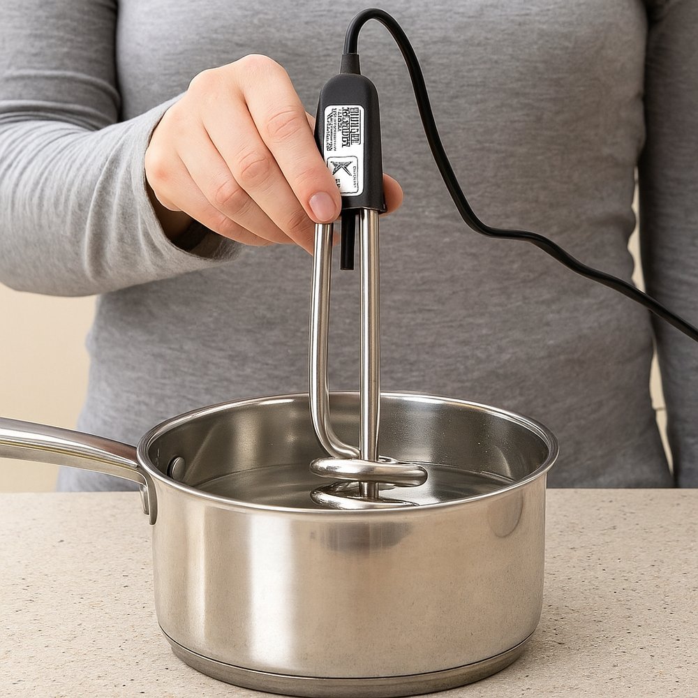 Ebulidor Rápido 127V 220V Aquecimento Ferver Água Rabo Quente Mergulhão