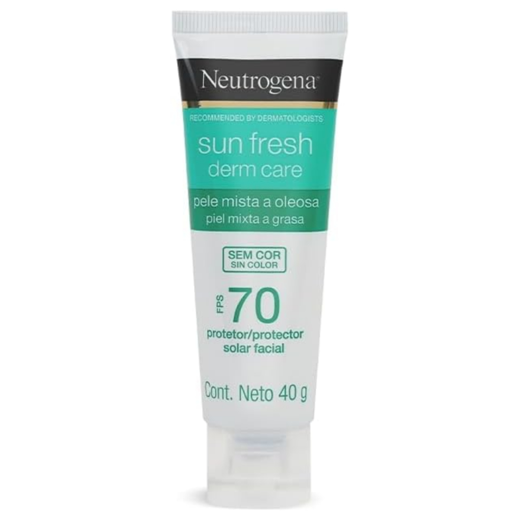 Protetor Solar Neutrogena Derm Care Facial FPS70 - 40g em Oferta na Shopee
