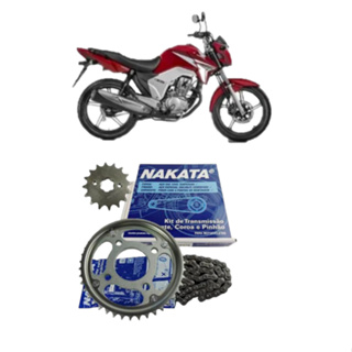 Kit Transmissão Relação Nakata Titan 150 Mix 2012 2013 2014 em Oferta na Shopee