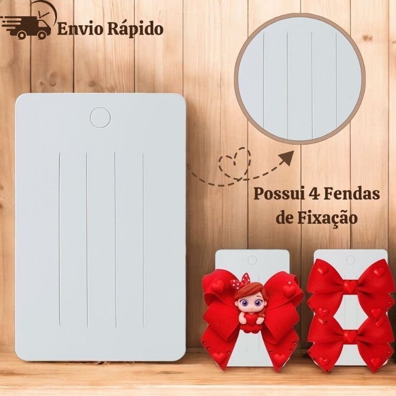 200 CARTELAS PARA LAÇOS, PRESILHAS E BICOS DE PATO – TAG EMBALAGEM EM PAPEL RESISTENTE DUPLEX 250G em Oferta na Shopee