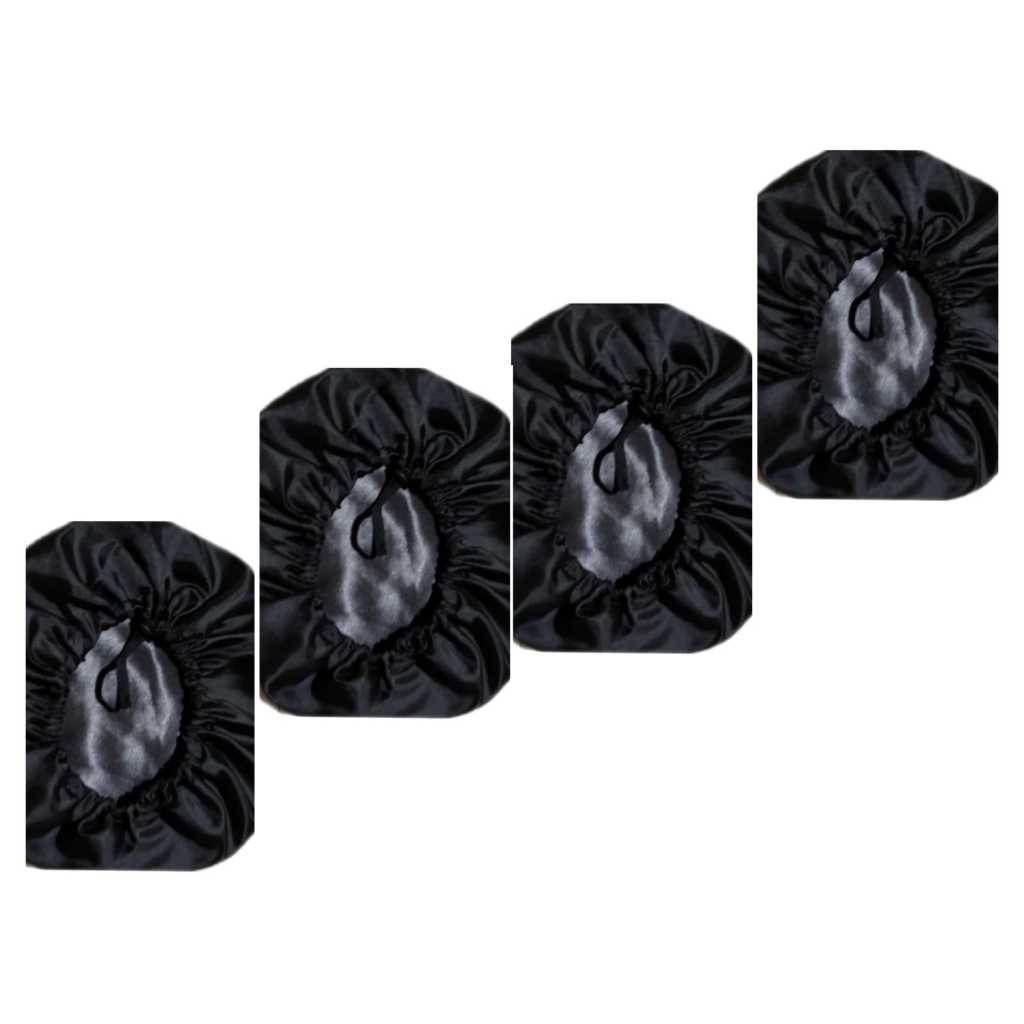 touca de cetim  anti frizz ajustável para dormir e manter a hidratação
