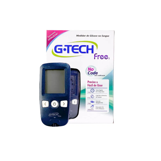 Aparelho Medidor De Glicemia Para Glicose G TECH FREE (SOMENTE O APARELHO) em Oferta na Shopee