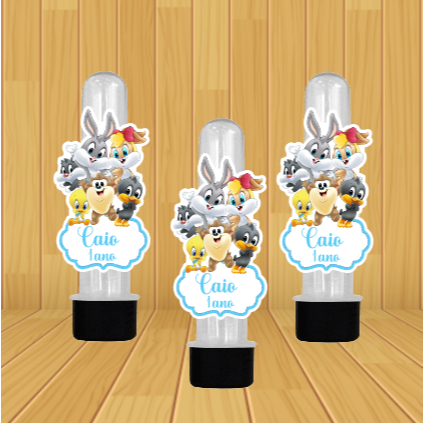 APLIQUES  PARA TUBETES BABY  LOONEY TUNES - lembrancinha para festa infantil - aplique personalizado em Oferta na Shopee
