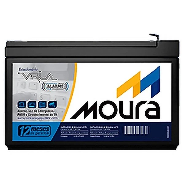 Bateria 12v Selada 12mva-alarme Moura - Ideal Para Alarme
