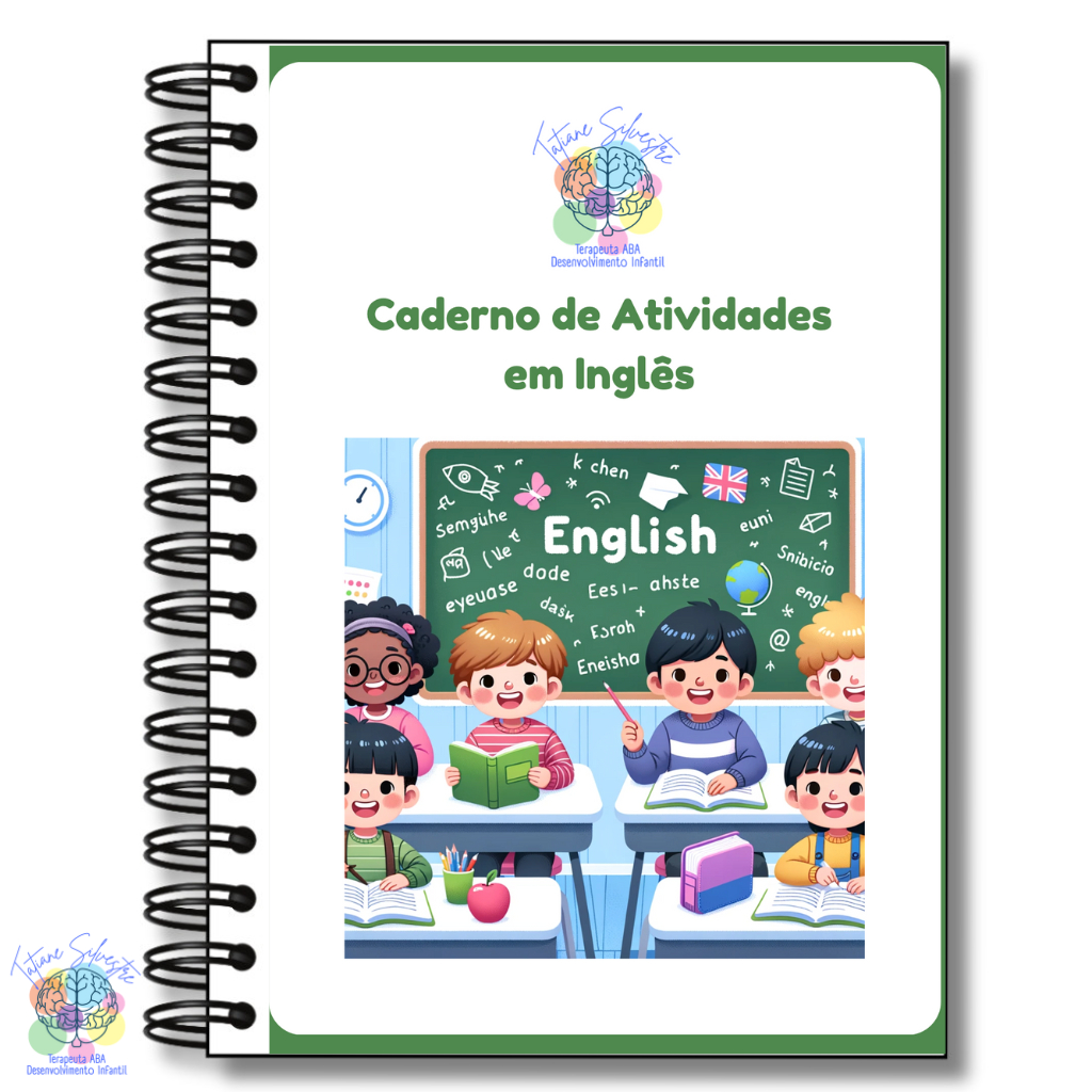 🇬🇧✨ Caderno de Atividades em Inglês para Crianças – Alfabetização e Vocabulário | Envio Imediato em Oferta na Shopee