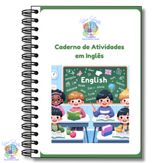 🇬🇧✨ Caderno de Atividades em Inglês para Crianças – Alfabetização e Vocabulário | Envio Imediato em Oferta na Shopee