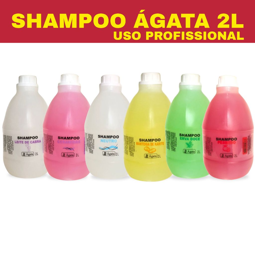 Kit 2 Shampoo 2L Ágata Profissional