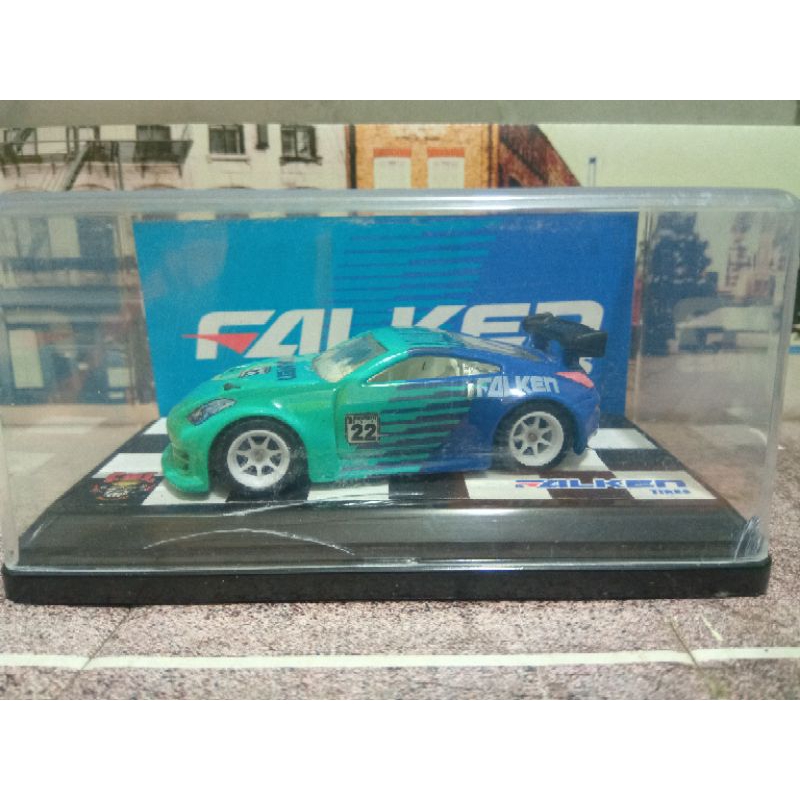 hot wheels Nissan 350z Falken custom (rodas com pneus de borracha)