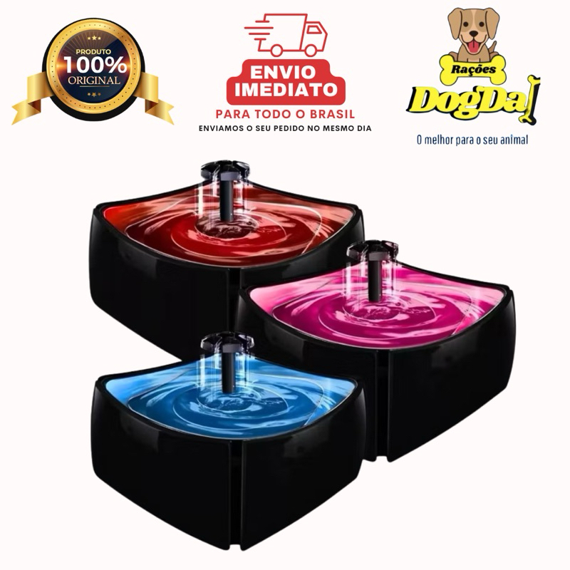 Bebedouro Automático Fonte Água Cachorro Gato 1 litro