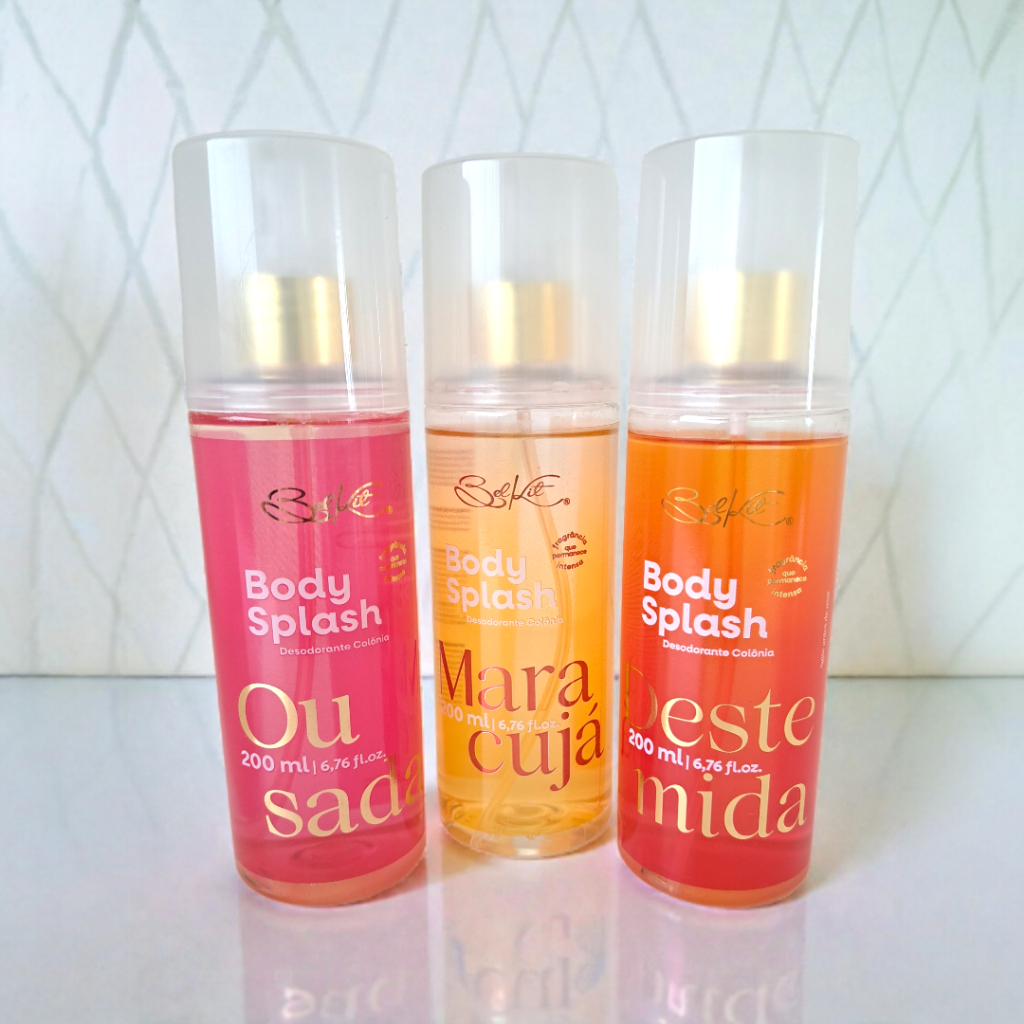 Body Splash Ousada, Destemida, Maracujá - Belkit 299ml - Alta Fixação, Perfumaria Fina, Dia a Dia
