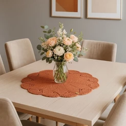 Centro de mesa em crochê modelo Encanto