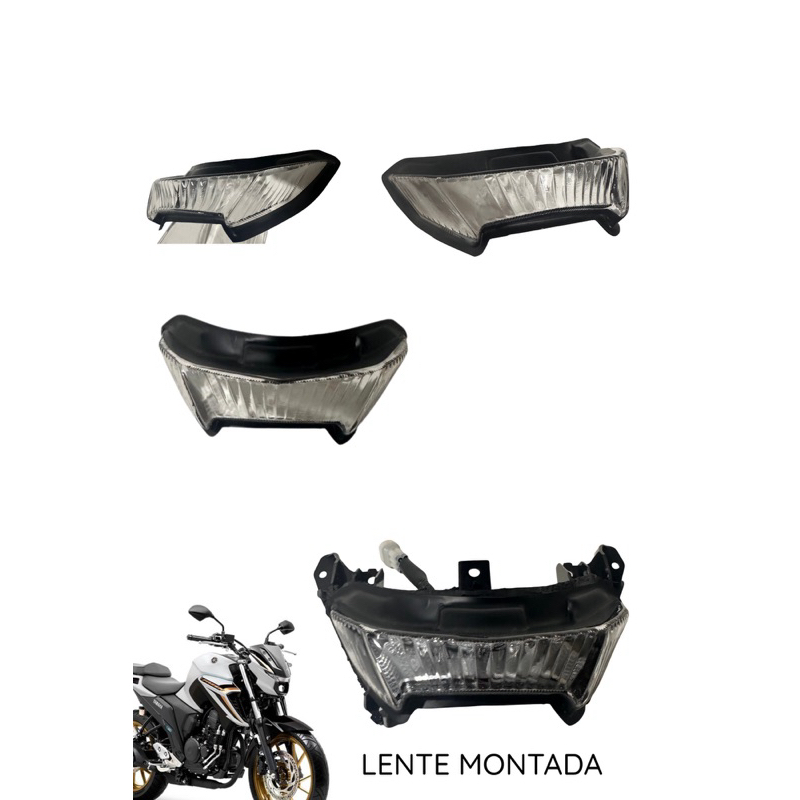 Lente moto FZ 25 fazer 250 em Oferta na Shopee