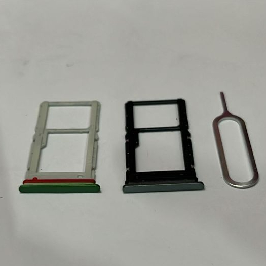 Gaveta Bandeja Slot Chip + Chavinha Para Moto G35 Cinza E Verde