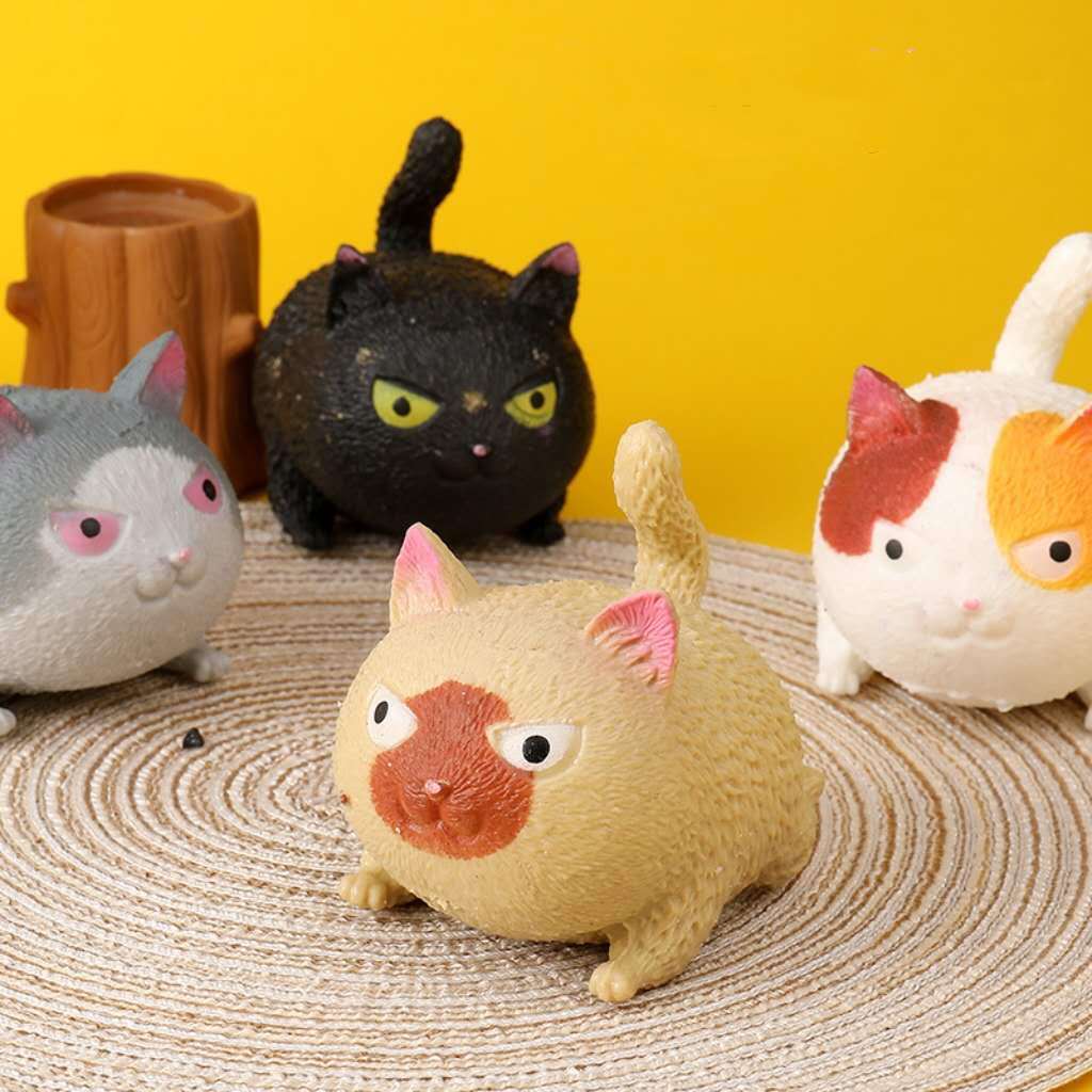 Brinquedo antiestresse - Gatinho fofo, macio e confortável para apertar - Alivia a ansiedade em Oferta na Shopee