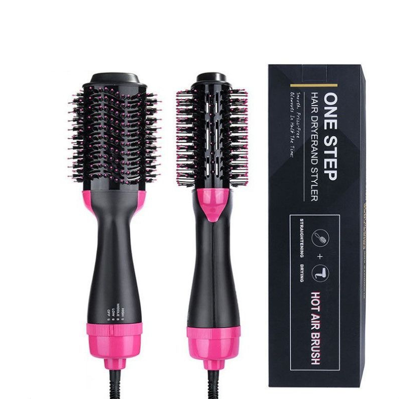 Escova Secadora 110v Alisador Elétrica Escova de ar quente Modeladores de cabelo Com 3 Em1 Hair