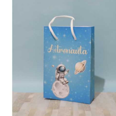 Sacolinhas Surpresa Personalizadas &  Lembrancinhas  - Tema: ASTRONAUTA 1 - PEGUE & MONTE.