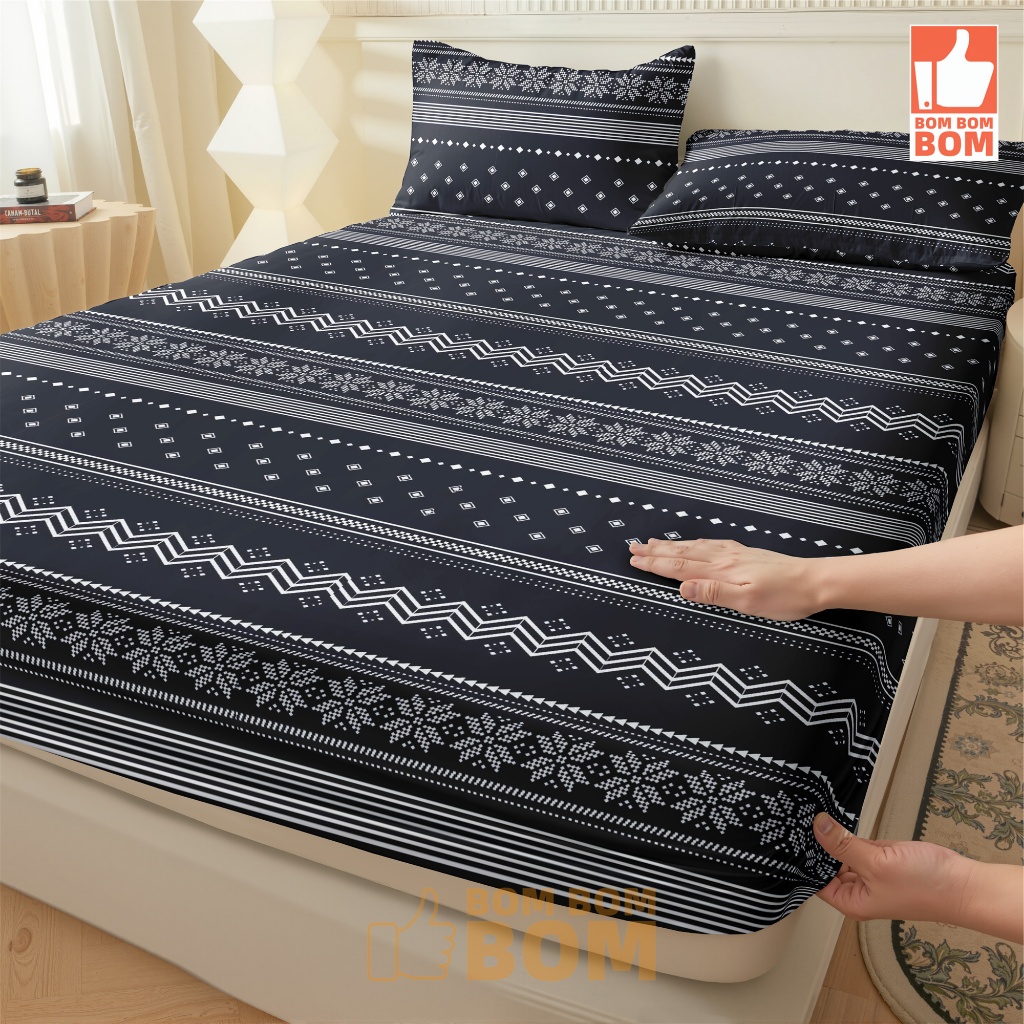 Jogo de lençol com 02 e 03 Peças Casal Queen Não Desbota Conjunto de Capa de Colchão Solteiro em Oferta na Shopee