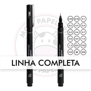 Caneta Técnica Uni Pin Fine Line Uni-Ball - 1 UN em Oferta na Shopee