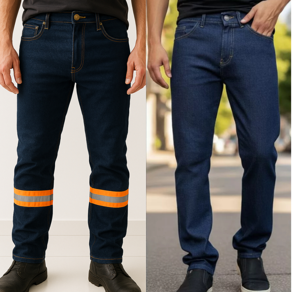 2 Uniforme Jeans -Tradicional e Operacional - Kit Trabalho e Dia a Dia - Seu Melhor Jeans