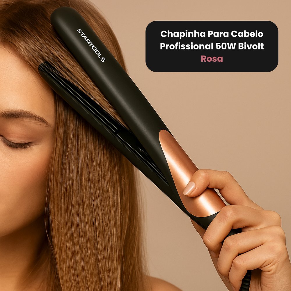 Chapinha de Cabelo Profissional Alisadora e Modeladora Antifrizz para Alisar os Fios Ondulação