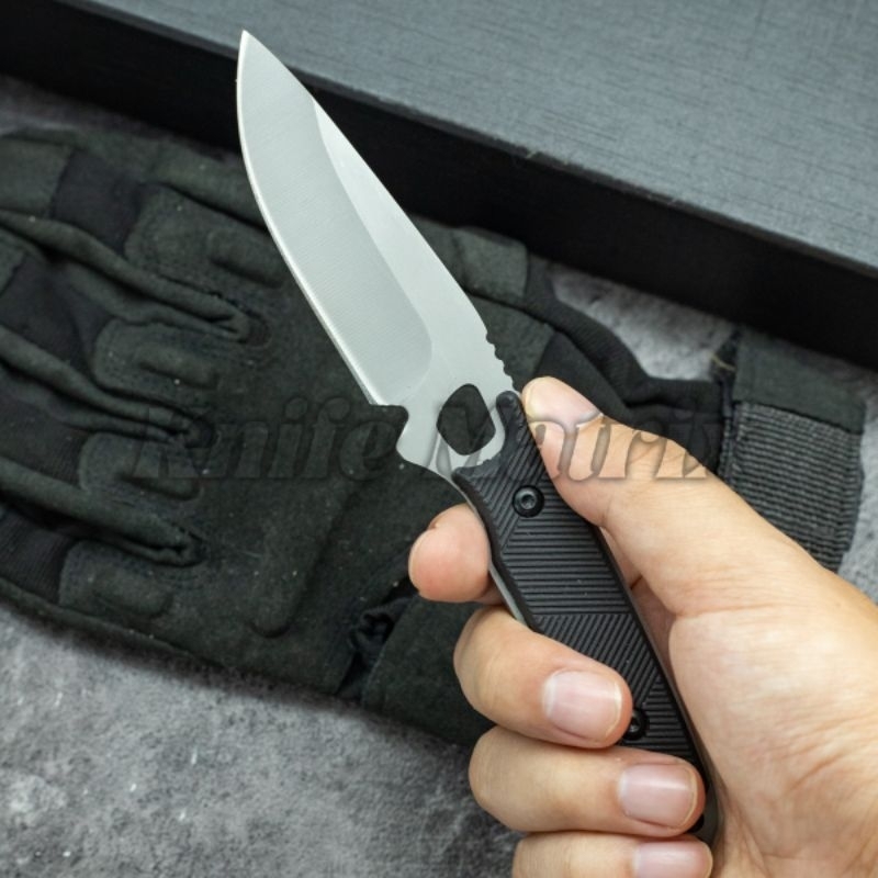 Faca Tanto Full Tang para pesca Camping Cabo de polímero C/Bainha C/Clip FP-01 CORTE ABSOLUTO