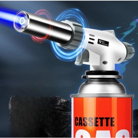 Maçarico Culinário Portátil de Cozinha Multiuso Manual com Controle de Chama Gourmet em Oferta na Shopee