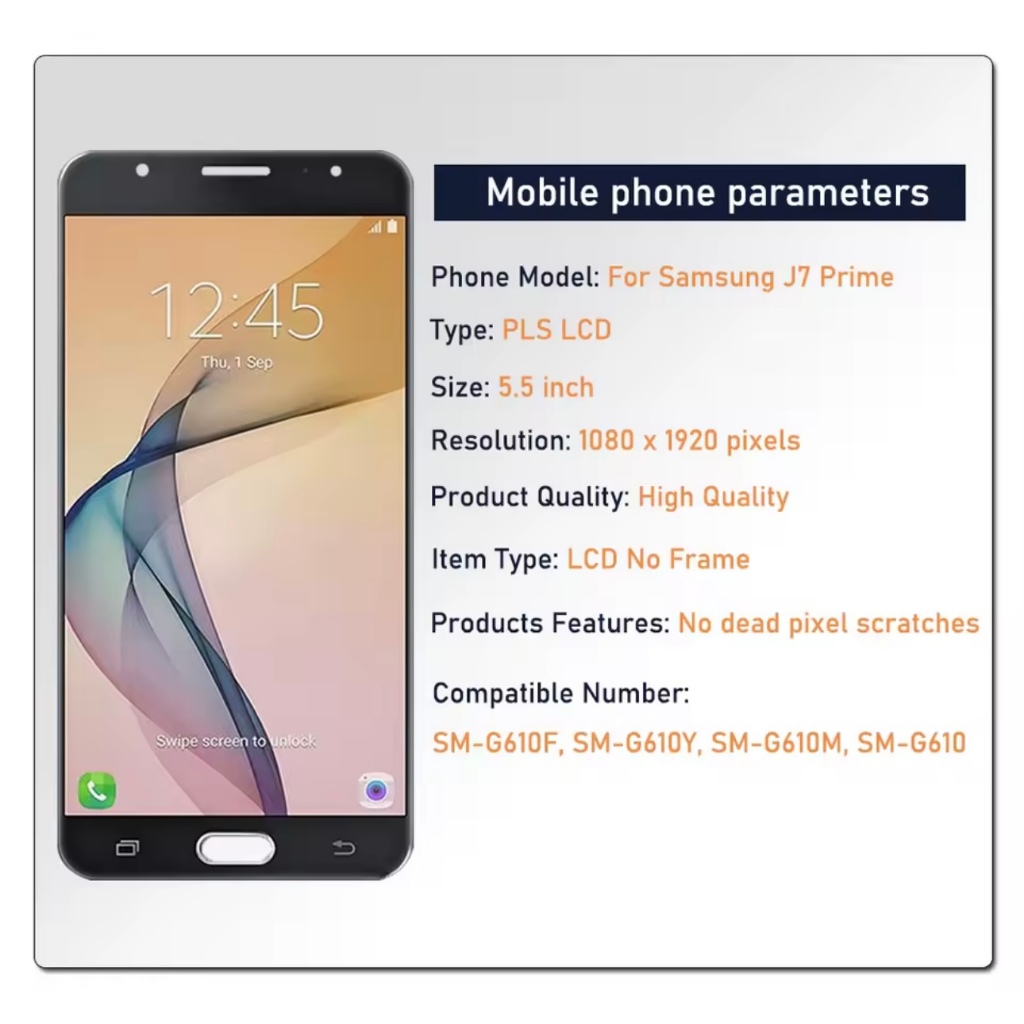 tela frontal de galaxy j7 prime g610 display lcd tela toque g610f g610m
