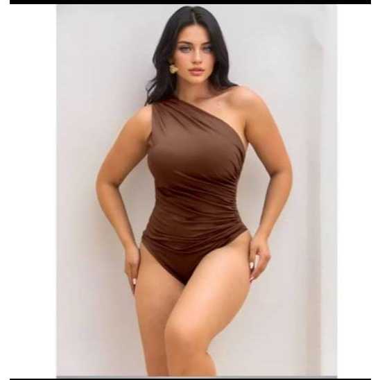 BODY FEMENINA Manga Mula un hombro tendencia moda verao em Oferta na Shopee