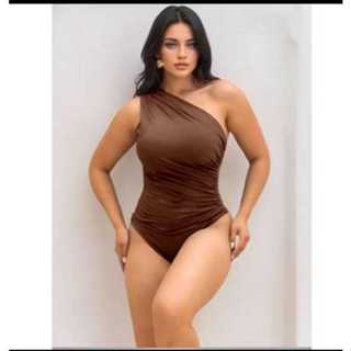 BODY FEMENINA Manga Mula un hombro tendencia moda verao em Oferta na Shopee