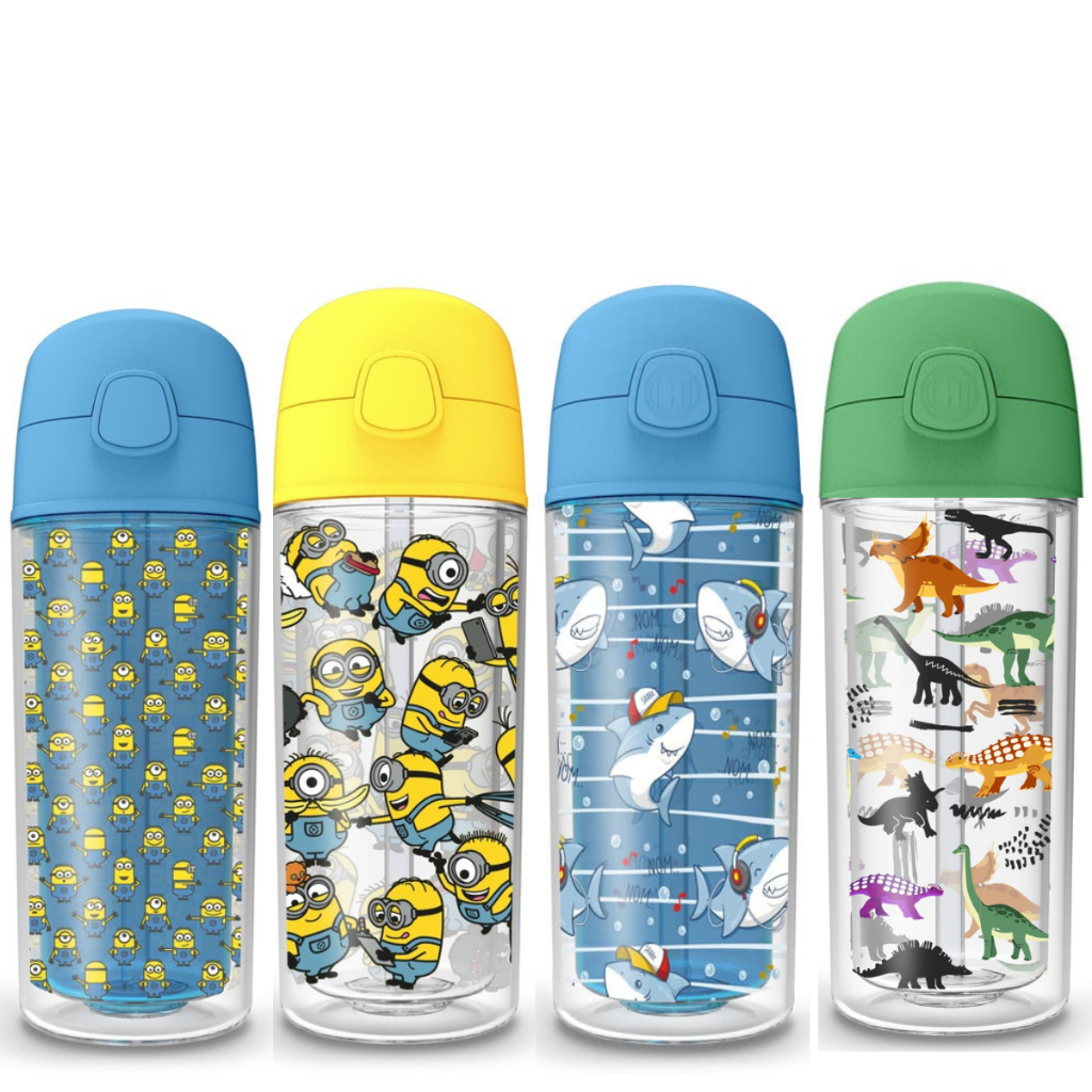 Garrafa  infantil De Água 270ml canudo de silicone em Oferta na Shopee