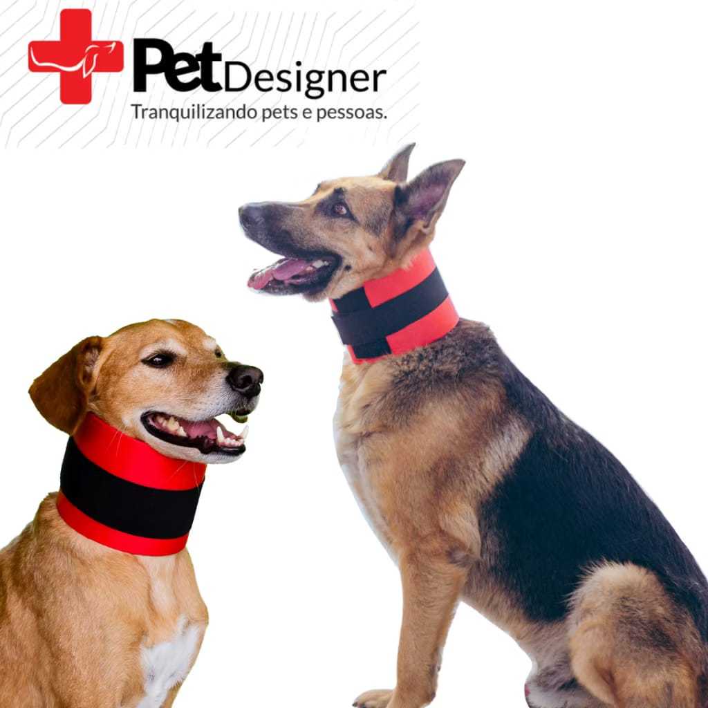 Colar Cervical Cachorro Tecido Tamanho 0 ao 8  Pet Designer em Oferta na Shopee