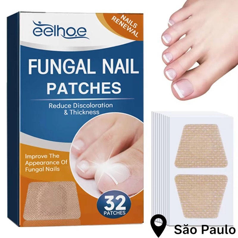 64 Peças de adesivos cinza para reparo de unhas dos pés, Auxilia na Melhoria de Infecções Fúngicas em Oferta na Shopee