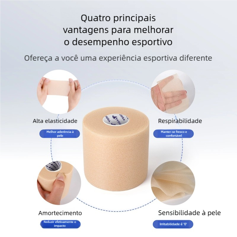 Proteção de Joelheiras e Cotovelos - Fita Esponja Atlética Esportiva
