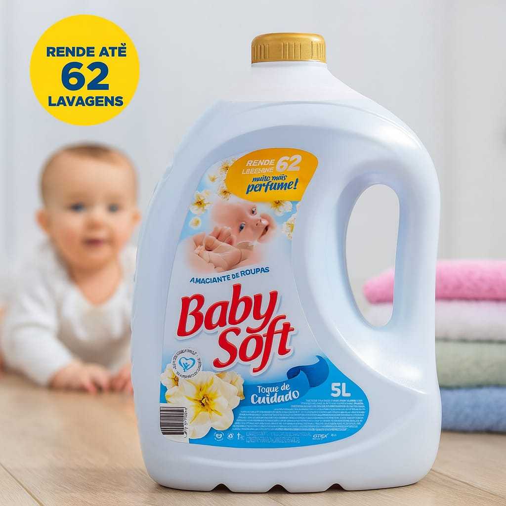 Amaciante de Roupas Baby Soft 5 Litros Roupas de Criança Roupa Infantil Envio Imediatoo em Oferta na Shopee
