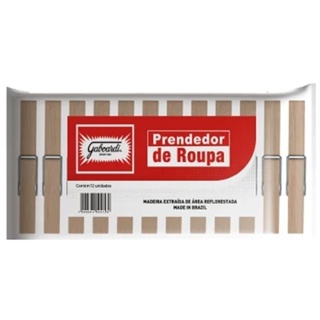 Prendedores Pregadores de Roupas de Madeira - kit 120 unidades em Oferta na Shopee