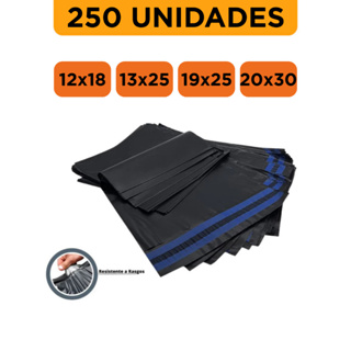 Kit 250 Unidades Envelope de Envio Saco de Envio Cinza Embalagem 12x18 13x25 19x25 20x30 em Oferta na Shopee