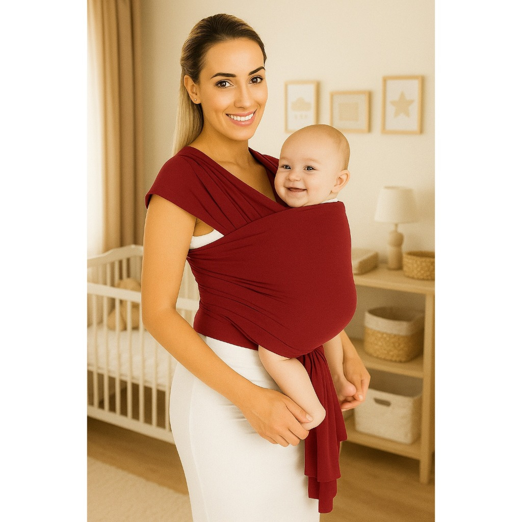 BABY SLING WRAP SLING BEBÊ MAMÃE CANGURU CONFORTÁVEL E ERGONÔMICO MUITO SEGURO E PRÁTICO PARA LAVAR