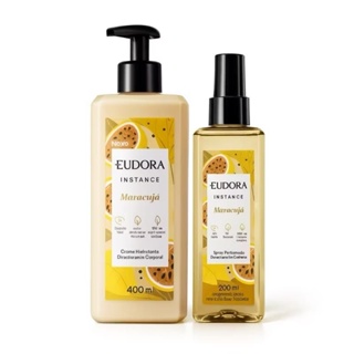 Kit maracujá Perfume 200ml + Creme 400ml Instance Eudora em Oferta na Shopee