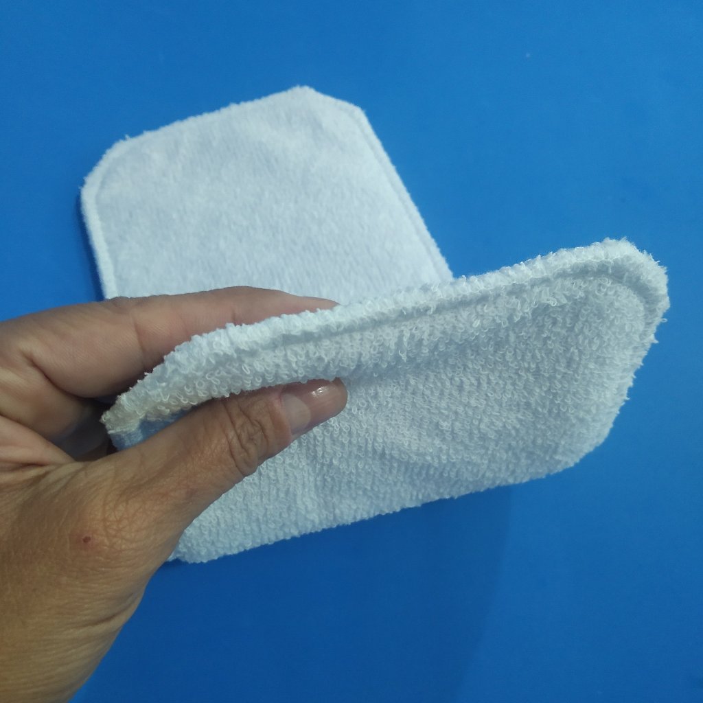Kit 10 Absorvente Refil para Fralda Pano Ecológica Reutilizável Atoalhadas Algodão.