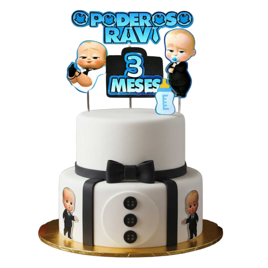 Topo de Bolo Poderoso Chefinho - Topper de Bolo Personalizado