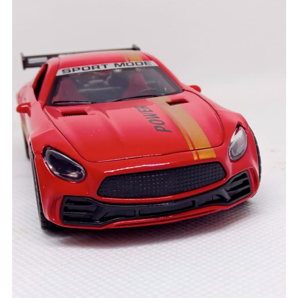 Miniatura Carrinho Metal Escala 1/36 Mercedes Bens AMG GT R Sport Abre As Portas