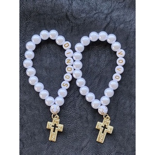 Mini Terço Personalizado com nome kit com 5, 10, 15, 20 para comunhão, batismo, casamento, lembrancinhas, Eucaristia em Oferta na Shopee