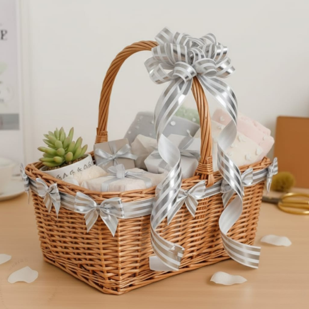 Fita Maxi Nova Eva Prata 32mmx100 metros Presente Decoração  Embalagem