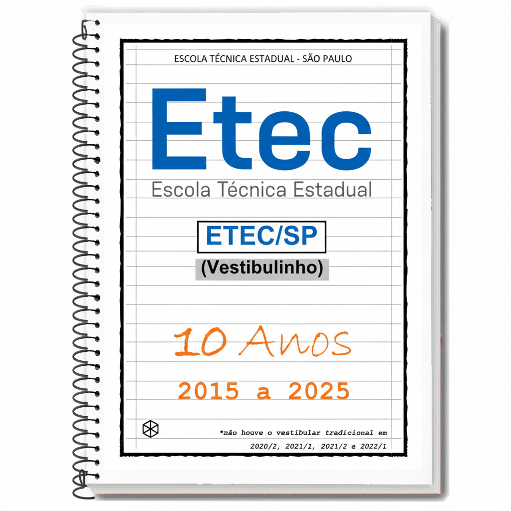 ETEC-SP (Vestibulinho) 2025/2026 - Apostila de Provas + Gabarito