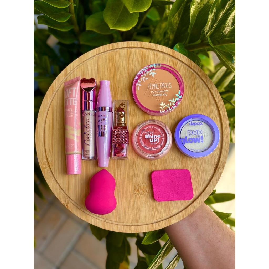 Kit Make Diária - Maquiagem para o dia a dia - 8 produtos em um único kit -Maquiagem