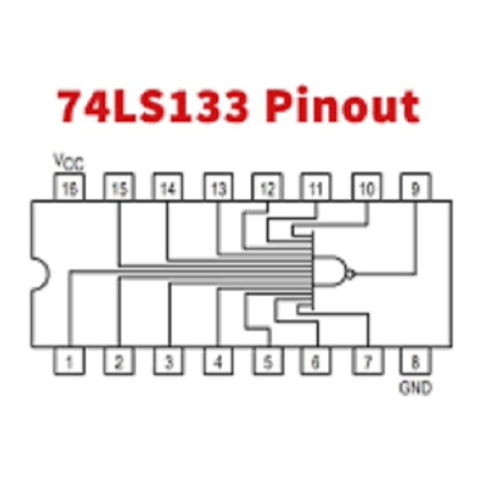 74ls133 circuito integrado 1porta lógica NAND de 13 entradas kit 5pçs